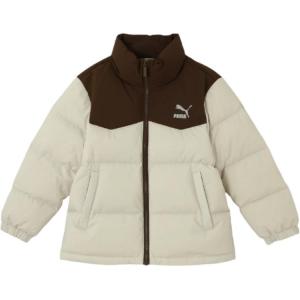 Пуховик серый с принтом по всей поверхности PUMA