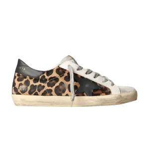 Кроссовки Golden Goose Wmns Superstar Leopard Black, коричневый