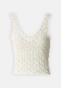 Топ CROCHET SINGLET Gina Tricot, кремовый