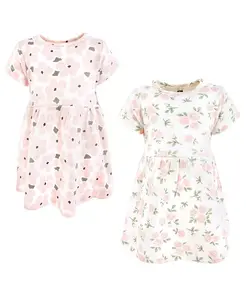 Стильное всесезонное платье Hudson для девочек 2 шт Hudson Baby, розовый