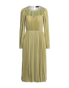 Платье миди Elisabetta Franchi, серо-зеленый
