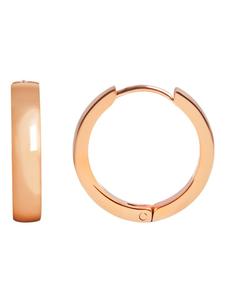 Adeliás Женские серьги - серьги-кольца на шарнирах из нержавеющей стали с золотым покрытием