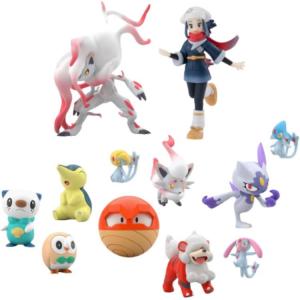 Pokémon SCALE WORLD Xuri Area Clothing Sets No Bubble Gum Scale Figures BANDAI, xicui area clothing sets