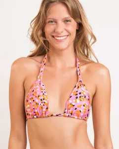 Лиф бикини с вырезом халтер и принтом на подкладке Río de Sol, розовый