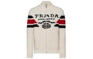 Кашемировый свитер мужской белый Prada, белый