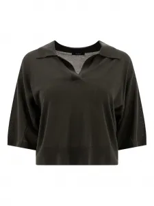 Водолазка с короткими рукавами Soeur, зеленый