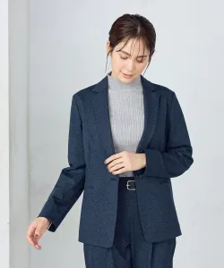 Пиджак из меланжевого трикотажа Comme Ca Ism, цвет Navy