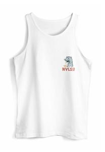 Топ TANK AUFDRUCK SCHRIFT EAT PASTA BRUST RETRO FASHION SOMMER MUSKEL Neverless, белый