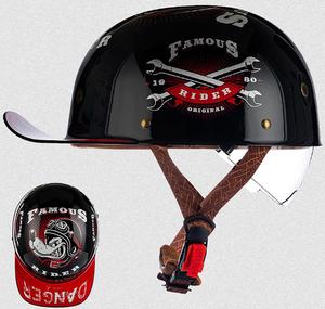 Шлем с черепом stdpcxz для мотоцикла, черный