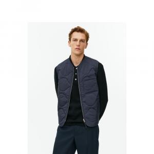 Мужской стеганый жилет Arket на молнии, темно-синий