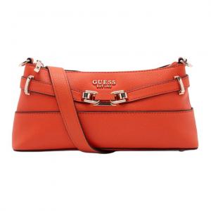 GUESS Искусственная кожа Сумка-сумка-багет Наплечная сумка Средний размер Женская Кирпично-красная, Brick Red