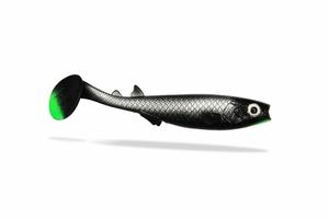 FISHINGGHOST Мягкая приманка - Renky Shad V2 15 см - Black Apple