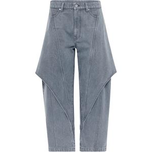 Панельные джинсовые джинсы JW Anderson, светло-серый