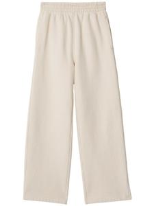 Burberry спортивные брюки с вышитым логотипом, нейтральный цвет