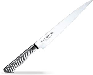 Tojiro DP-PRO, хлеборезка, кобальт-легированная сталь, длина лезвия 215 мм, F-629