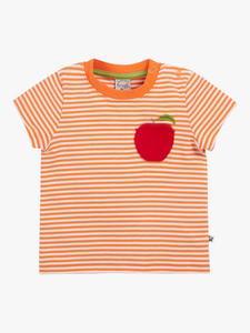 Футболка с аппликацией из органического хлопка baby marley с карманом Frugi, цвет Lifeboat Stripeapple