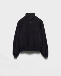 Пиджак из шерсти и кашемира Prada, синий