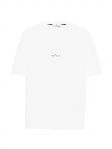 Футболка с принтом логотипа Stone Island, белый