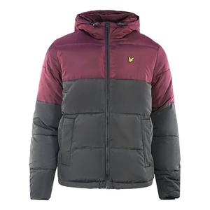Пуховик в стиле колор-блок Lyle & Scott, черный