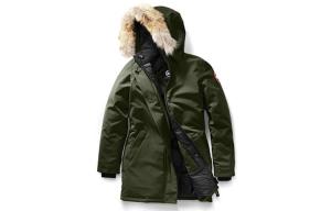 Пуховик зимний женский армейский зеленый Canada Goose