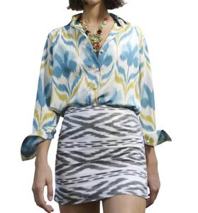 Юбка Tiri в белом/черном геометрическом узоре Punicana