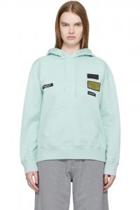 Mm6 Maison Margiela Синяя хлопковая толстовка