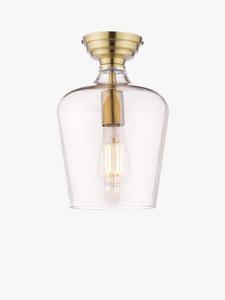 Ockley полуутопленный потолочный светильник Laura Ashley, Metallic Brass