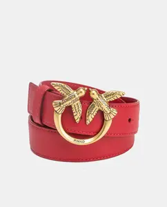 Ремень шириной 3 см с пряжкой Pinko, красный