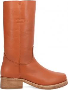 Мужские повседневные сапоги Dingo Dutton с круглым носком и среднем голенище - коричневые