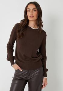 Джемпер Threadbare CONTRAST, Chocolate/Brown