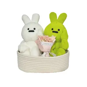 Плюшевая игрушка Happiness Rabbit Good Things Come In Rabbits высотой 30 см HANGFOOK, белый/зеленый