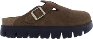 Женские мюли Birkenstock Boston с массивной подошвой, коричневый