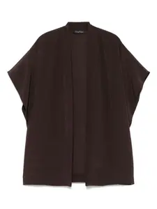 Шелковый халат Carine Gilson, коричневый
