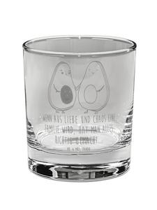 Стакан для виски, пара авокадо с надписью из прозрачного материала Mr. & Mrs. Panda