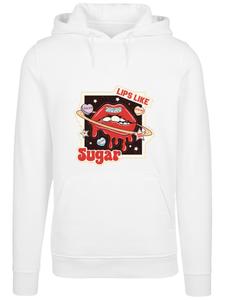 Толстовка F4NT4STIC Lips like sugar retro fashion Valentinstag, White