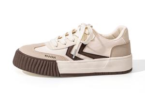 Женские скейтерские кеды Low Top Feiyue, бежево-коричневые