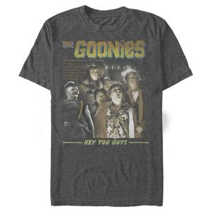 Мужская футболка с рисунком The Goonies Surprised Licensed Character, цвет Charcoal Heather