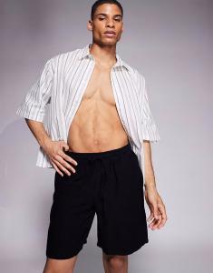 Шорты ADPT с черной текстурой