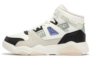 Кеды, скейтборд обувь женская высокая белый/черный 361°