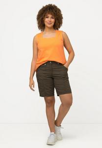 Шорты 4 POCHES Ulla Popken, коричневый