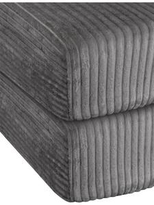 Aspero 2 простыни на резинке из полосатой фланели Parana темно-серого цвета