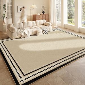 Budis Ковер 300х400 см, утолщенный противоскользящий коврик для гостиной/спальни, в стиле Nordic Simple Modern, цвет Cream Yellow, Customization Only, No Returns Or Exchanges