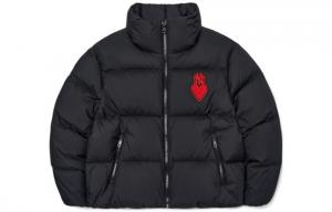 Пуховик унисекс черный Mlb