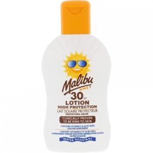 Malibu Kids SPF 30 Lotion Солнцезащитный крем высокой защиты с витамином Е и алоэ вера 200 мл