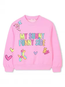 Толстовка с графичным принтом Billieblush, розовый