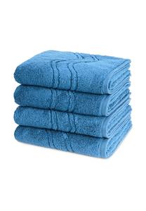 Набор полотенец Ross Cashmere Feeling, 4 штук, 100x50 см, синий