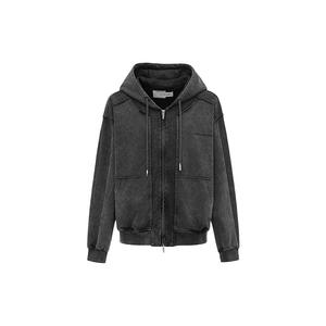 Hooded Zip up Jacket Feng Chen Wang, темно-серый