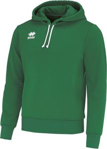 Худи унисекс ERREA, ткань JONAS, ветрозащитная, рукава и низ в рубчик, капюшон на шнуровке с сетчатой подкладкой, зеленый