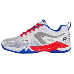FT FELET Кроссовки Slip Resistant Abrasion Resistant Low top Badminton Shoes Men's White Blue Red