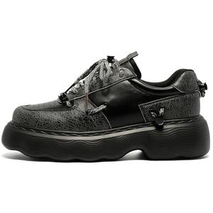 SHUPATE Мужские повседневные туфли мужские низкие черные черные увеличивающие рост, цвет Black Height Increasing